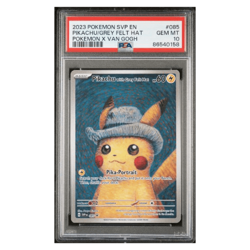 Grey Felt Hat Pikachu #085 PSA 10